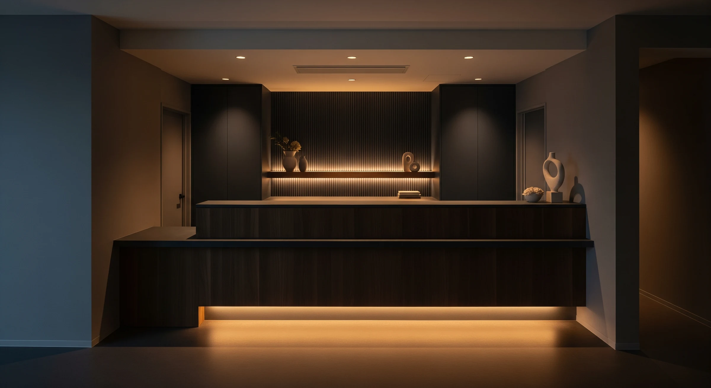 BELLE CLINICの受付カウンター